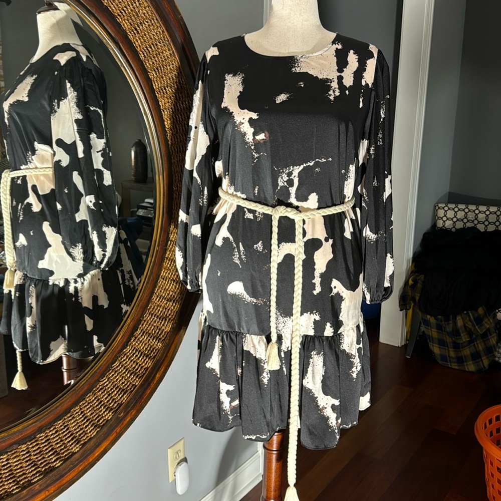 Alexis X Target Rope Belt Tiered Dress